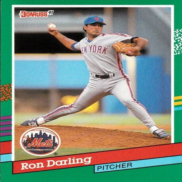 Ron Darling (New York Mets) Donruss '91 Green Border Card - Card Number 472 - Picture 1 of 2